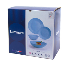 Столовый сервиз 6884 LUMINARC "Lillie Blue" 16пр. (х1)