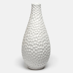 Ваза керамическая для цветов S&A Ceramic 12,5 х 12,5 х 27,5 см белая