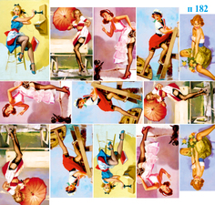 Слайдер-дизайн Dona Jerdona для дизайна ногтей Девушки П182