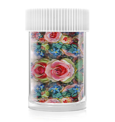 Фольга для дизайна ногтей Dona Jerdona Голография №34 любимые цветы 90 см