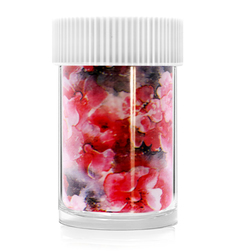 Фольга для дизайна ногтей Dona Jerdona Голография №25 красно-розовые лепестки 90 см