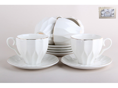 Набор чайный 6/12 200мл п/уп "Каприз" TC82L-12G "Коралл"