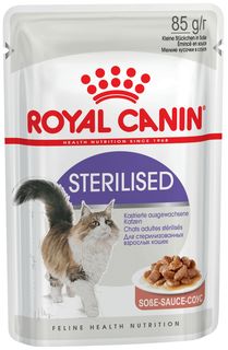 Влажный корм для кошек ROYAL CANIN Sterilised, мясо, 85г