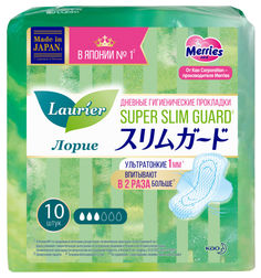 Прокладки Laurier Super Slim Guard дневные 10шт Meg Rhythm