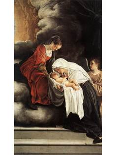 Постер DRABS A2 Орацио Джентилески, The Vision of St Francesca Romana