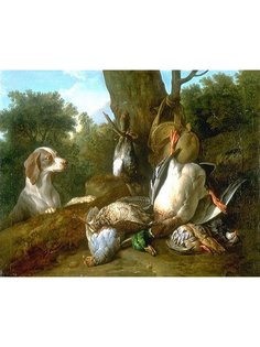Постер DRABS A3 Депорт, Александр Франсуа, Still Life with Dog and Game