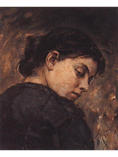 Постер DRABS A3 Сведомский Павел Александрович, Молодая женщина, смотрящая через плечо