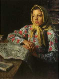 Постер DRABS A3 Богданов-Бельский Николай Петрович, Портрет девочки