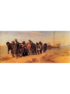 Постер DRABS A3 Репин Илья Ефимович, Бурлаки на Волге