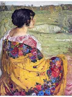 Постер DRABS A2 Бродский Исаак Израилевич, Портрет Любови Макаровны Бродской