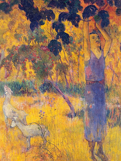 Постер DRABS A3 Поль Гоген - Мужчина, собирающий плоды с дерева