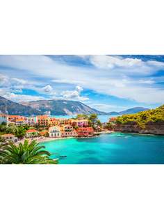 Постер DRABS A3 Деревня Ассос в Кефалонии, Греция