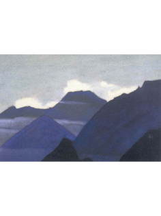 Постер DRABS A3 Рерих Николай Константинович, Кулута. Горы перед рассветом