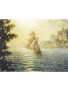 Постер DRABS A3 Богаевский Константин Федорович, Корабли