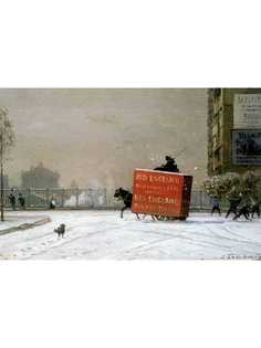 Постер DRABS A3 Боголюбов Алексей Петрович, Зима в Париже