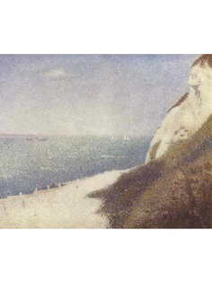 Постер DRABS A2 Сёра, Жорж, Пляж Ба Бутен в Онфлёре