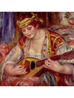 Постер DRABS A2 Ренуар, Пьер Огюст, Женщина с мандолиной