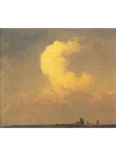 Постер DRABS A3 Васильев Федор Александрович, Кучевое облако. Этюд