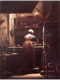 Постер DRABS A2 Джузеппе Мария Креспи, The Scullery Maid