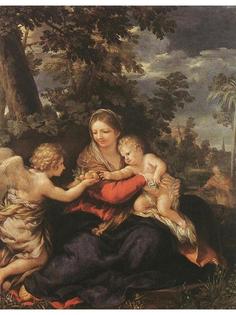 Постер DRABS A3 Пьетро Берреттини, Holy Family Resting on the Flight to Egypt