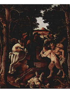 Постер DRABS A3 Пьеро ди Козимо, Цикл картин о первых днях человечества. Сцена охоты