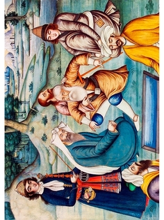 Постер DRABS A3 Ирвани Мухаммад-Риза - Купание в целебной воде