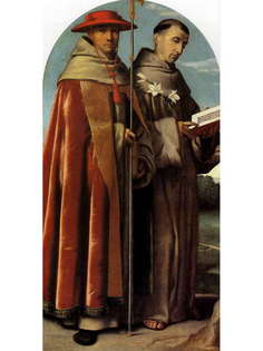 Постер DRABS A2 Моретто да Брешиа, Святые Бонавентура и Антоний Падуанский