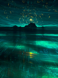 Постер DRABS А2 Иллюстрация Standing in the flood