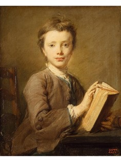 Постер DRABS A3 Перронно, Жан Батист 1715 - 1783 , Портрет мальчика с книгой