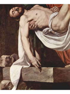 Постер DRABS A3 Микеланджело Меризи де Караваджо, Положение во гроб. Христос