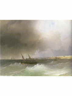 Постер DRABS A3 Айвазовский Иван Константинович, Вид Одессы с моря