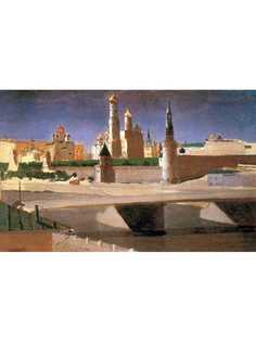 Постер DRABS A2 Куинджи Архип Иванович, Москва. Вид на Кремль со стороны Замоскворечья