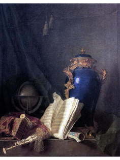 Постер DRABS A3 Делапорт Анри Орас Ролан. Натюрморт с лазуритовой вазой