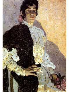 Постер DRABS A3 Головин Александр Яковлевич, Испанка с черной шалью