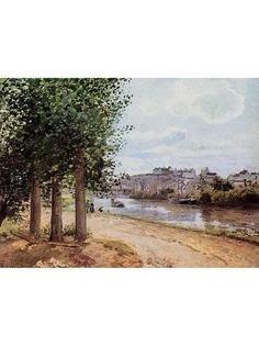 Постер DRABS A3 Камиль Писсарро, Понтуаз. Берег Уазы