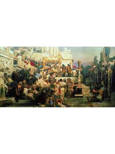 Постер DRABS A2 Семирадский Генрих Ипполитович, Светочи христианства Факелы Нерона