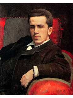 Постер DRABS A2 Крамской Иван Николаевич, Портрет Анатолия Ивановича Крамского