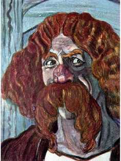 Постер DRABS A3 Головин Александр Яковлевич, Портрет Ф.И.Шаляпина в роли Фарлафа