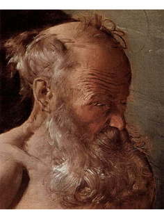 Постер DRABS A2 Ла Тур, Жорж де, Кающийся св. Иероним. Голова святого