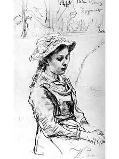 Постер DRABS A3 Репин Илья Ефимович, Девочка Ада