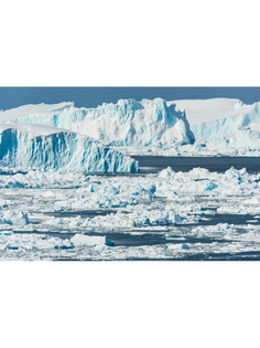 Постер DRABS A2 Айсберги во фьорде Илулиссат на западном побережье Гренландии