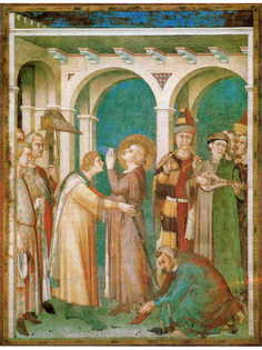 Постер DRABS A2 Симоне Мартини, Посвящение в рыцари святого Мартина