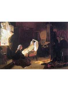 Постер DRABS A3 Клодт Михаил Петрович, Последняя весна