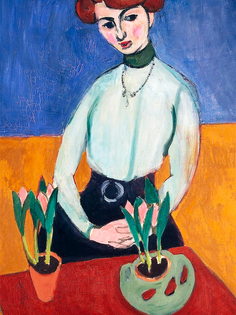 Постер DRABS A3 Анри Матисс - Девушка с тюльпанами