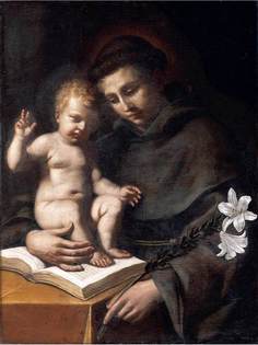 Постер DRABS A3 Джованни Франческо Гверчино, St Anthony of Padua with the Infant Christ