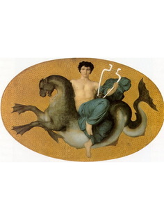 Постер DRABS A2 Бугеро, Адольф Вильям, Arion on a sea horse