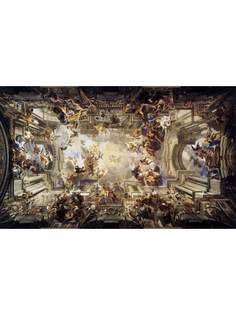 Постер DRABS A3 Андреа дель Поццо, Allegory of the Jesuits Missionary Work