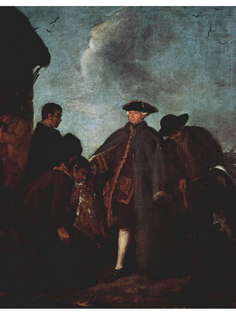 Постер DRABS A2 Пьетро Лонги, Цикл Охота на равнине. Прибытие синьора