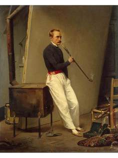 Постер DRABS A3 Верне, Эмиль Жан Орас, Автопортрет