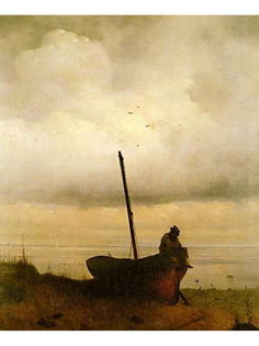 Постер DRABS A3 Айвазовский Иван Константинович, Вид на взморье в окрестностях Петербурга